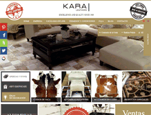 Tablet Screenshot of karaleathers.com.ar
